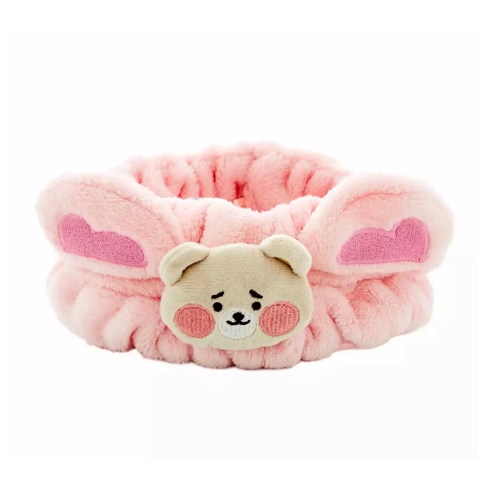 The Crème Shop's 3D Teddy Headyband Bear Plushie Strawberry Fluff